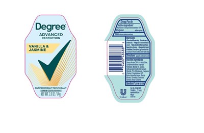 Label (Degree Advanced Protection Vanilla And Jasmine Antiperspirant Deodorant   Artwork)